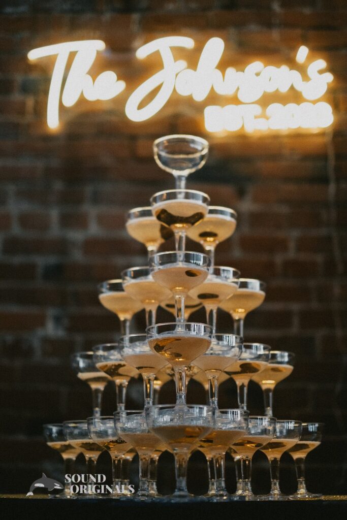 Champagne tower at THE 101