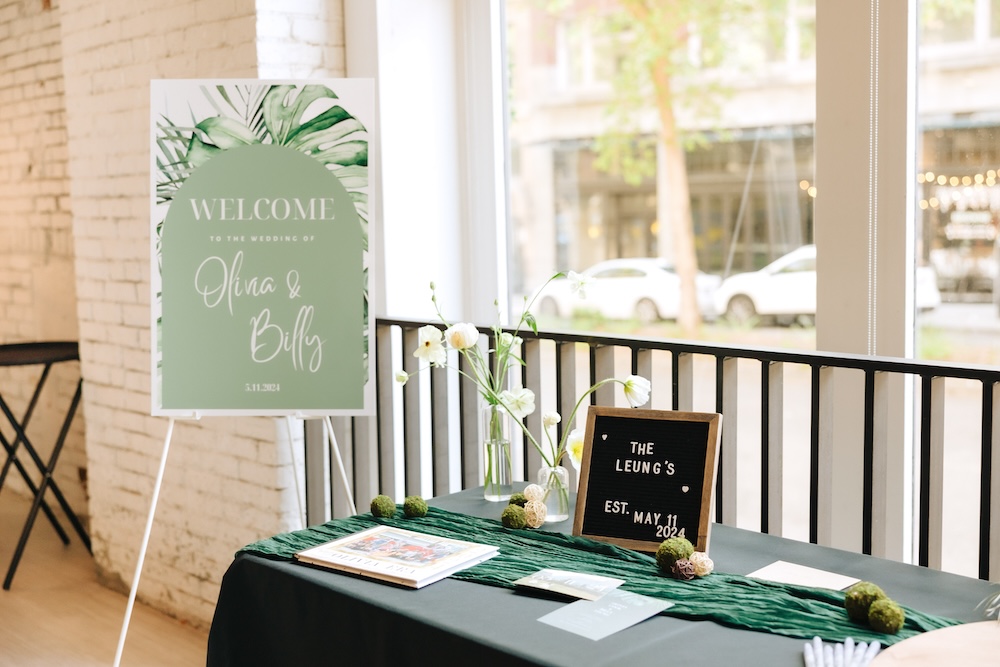 Welcome table