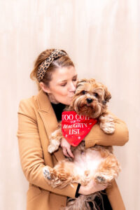 Woman and her dog 