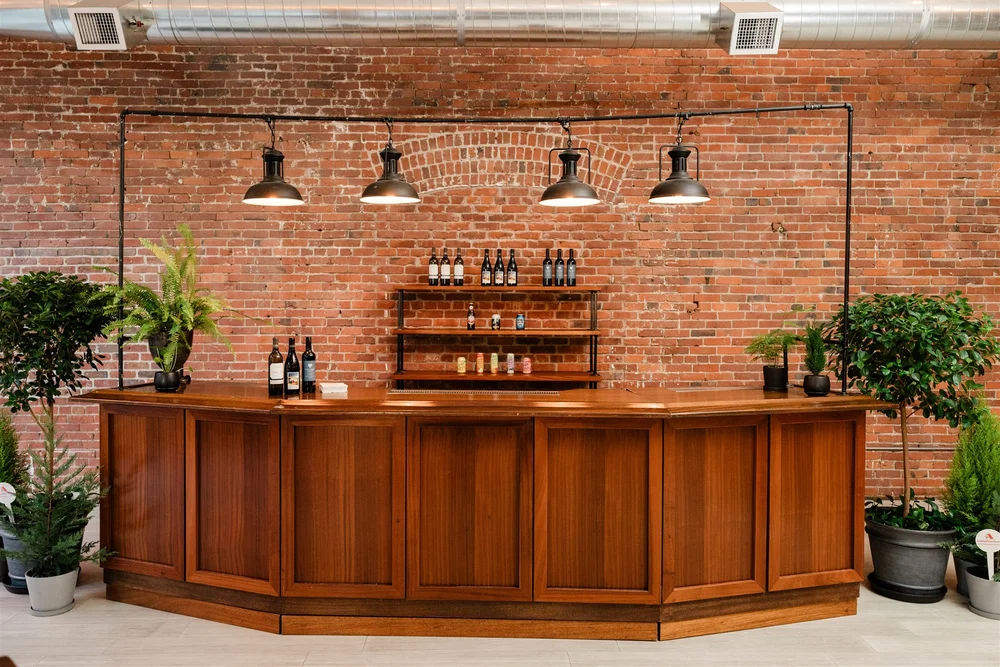 Wooden bar at THE 101