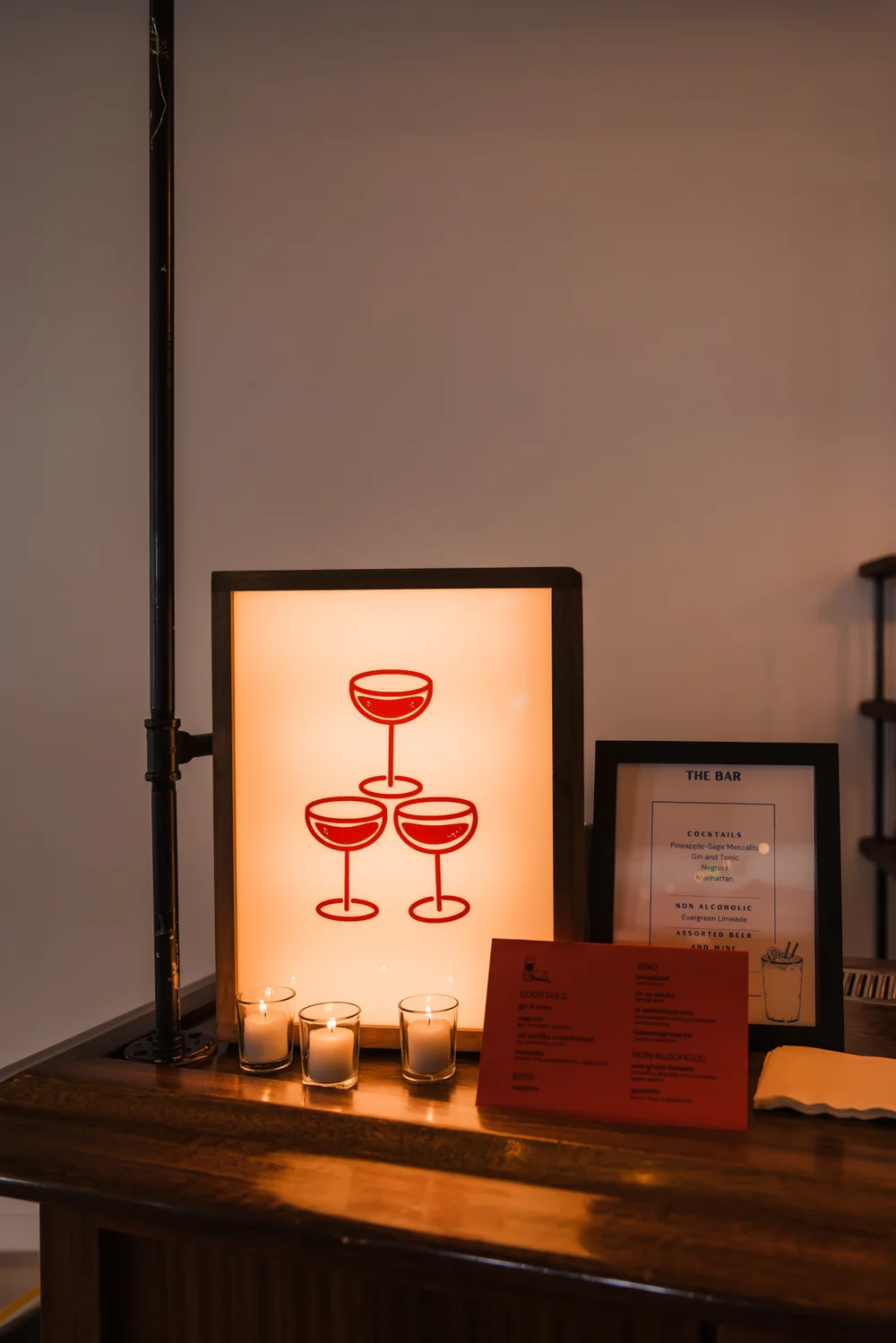Bar signage at THE 101 in Seattle