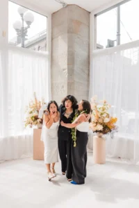 Wedding ceremony at THE 101 in Seattle